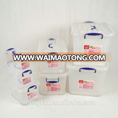 strong transparent plastic household storage box set 6L 12L 20L 50L 100L 110L 135L 175L